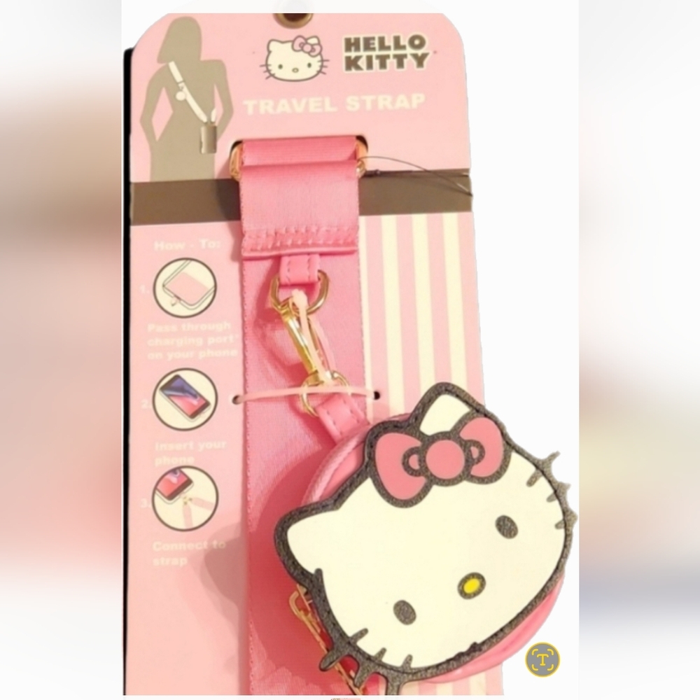 NWT ❗️ Hello Kitty travel straps  pink